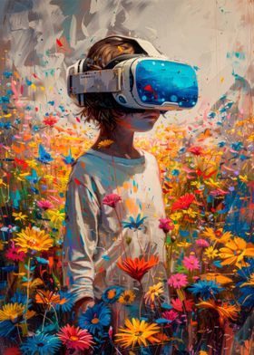 VR in a Flower Field