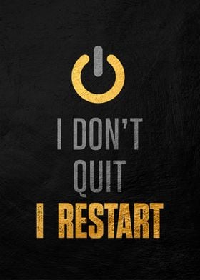 Restart Motivation Poster