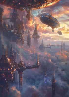 Futuristic Sky City