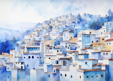 Blue City In Morocco