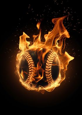 Baseball on Fire