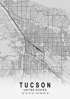 Tucson Light City Map