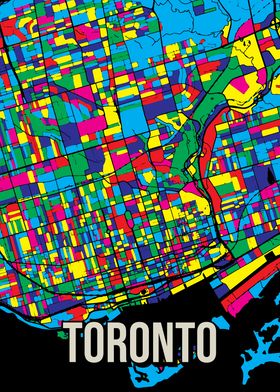 Toronto City Map Art