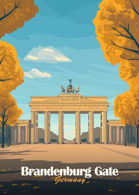 Brandenburg Gate Illustration