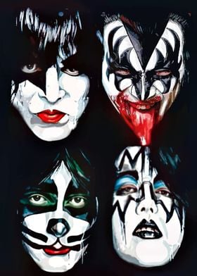 KISS Band Portrait