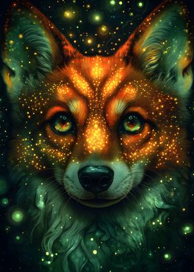 Fox with Glowing Fur