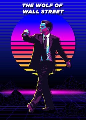 The Wolf of Wall Street Retro Art