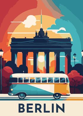 Berlin Cityscape Poster