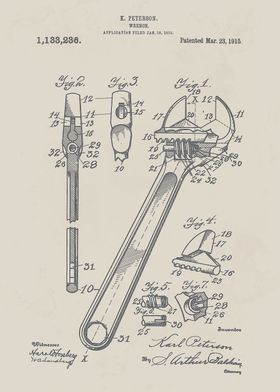 Wrench Patent Drawing