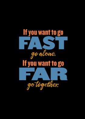 Fast Alone, Far Together