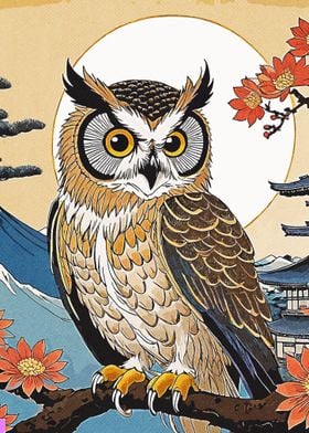 Japanese Owl Art