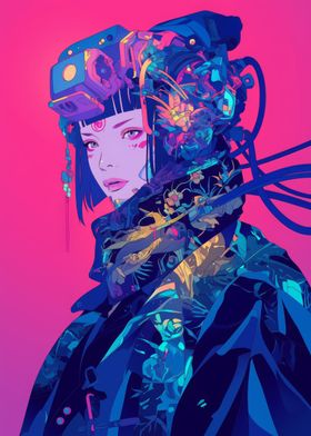 Cyberpunk Geisha