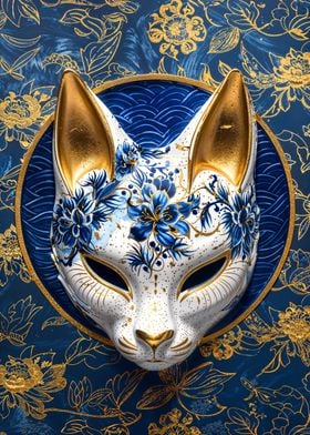 Porcelain Kitsune Mask 