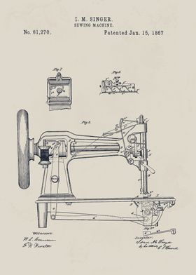 Singer Sewing Machine Patent