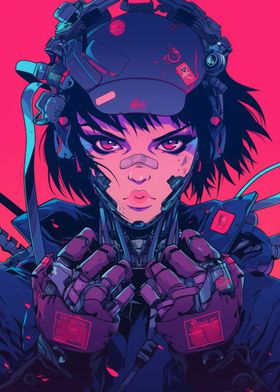 Cyberpunk Female Character