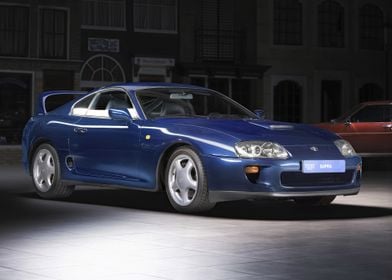 Blue Toyota Supra