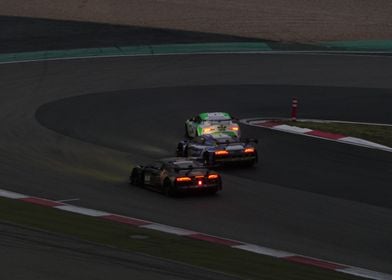 Two Audi's and a Supra during the 24H Nürburgring