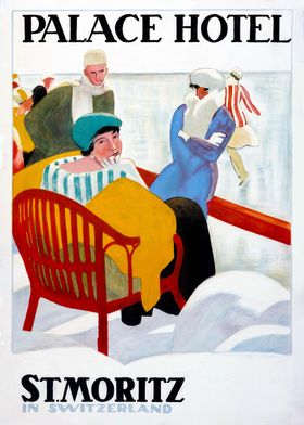 Palace Hotel St. Moritz Poster