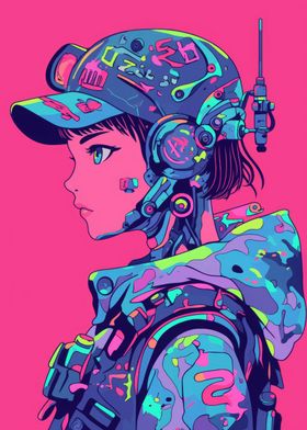 Cyberpunk Anime Girl