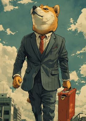 Shiba Inu Businessman