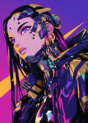 Cyberpunk Anime Girl