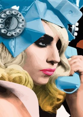 Lady Gaga Phone Art