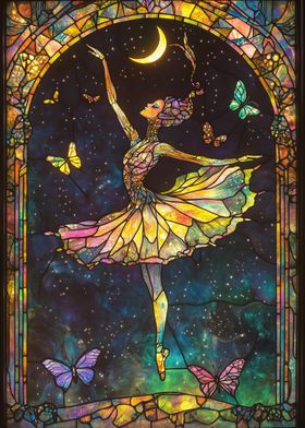 Stained Glass Ballerina