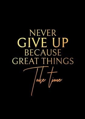 Never Give Up Quote