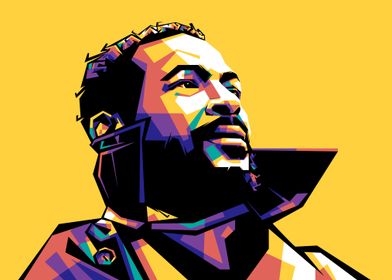 Marvin Gaye Pop Art Portrait