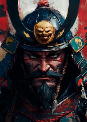 Samurai Warrior Portrait