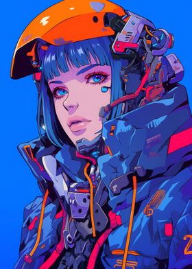 Cyberpunk Anime Girl