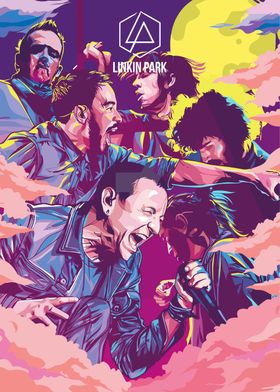 Linkin Park Band Illustration