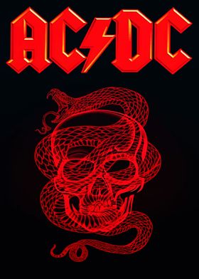 AC/DC Skull &amp; Snake