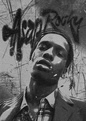 A$AP Rocky Grunge Edit SW Portrait