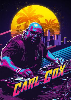 Carl Cox Retro Poster