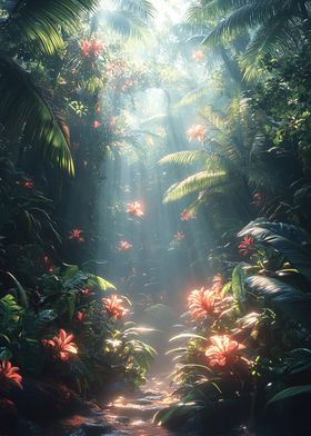 Tropical Jungle Path