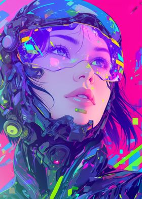 Cyberpunk Female Portrait