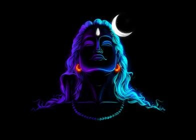 Shiva Neon Art