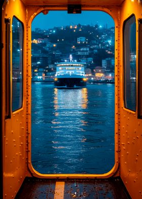 Ferry View at Dusk