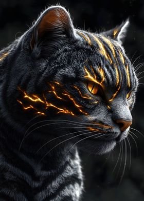 Fiery Feline Cat