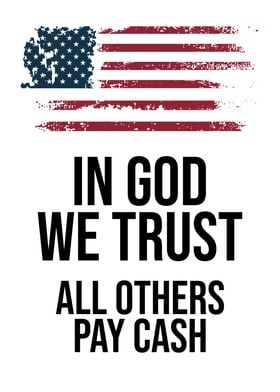 In God We Trust Black Text