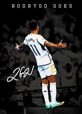 Rodrygo Goes Soccer Poster