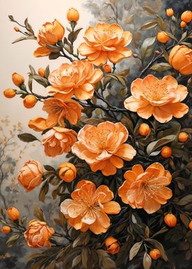 Orange Blossom Painting