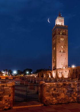 Mosque Minaret Night