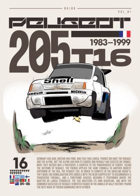 Peugeot 205 T16 Rally Car