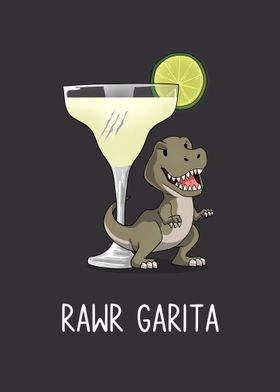 Dinosaur Margarita Funny Puns