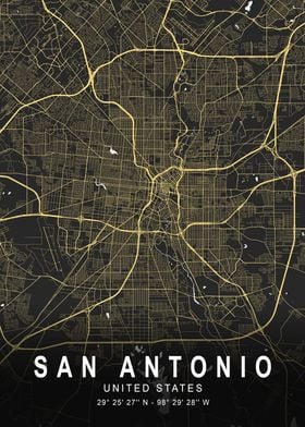 San Antonio Silver City Map