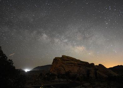 Milky Way Over Rocks