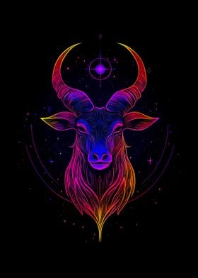 Rainbow Capricorn Zodiac