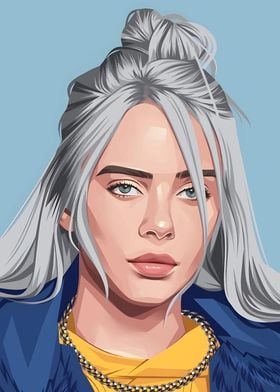 Billie Eilish Digital Portrait